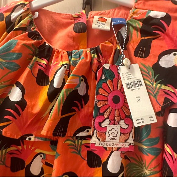 Farm Rio Toucan Dress Size 4T- Mommy Wrap Dress Available - Picture 14 of 16
